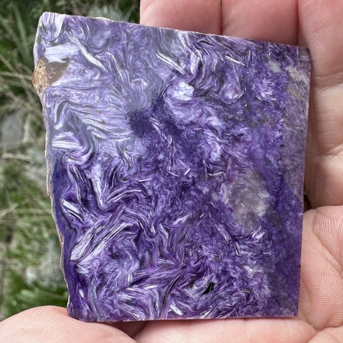 Charoite polished slice - charoite,