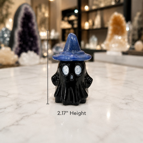 Black obsidian wizard ghost - black,