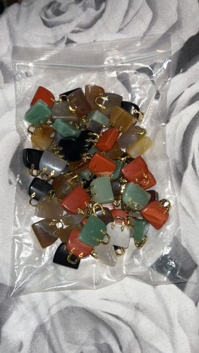 Mixed gemstone crystal handbag - crystal,