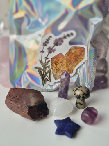 Bag crystals mixed - crystals, in
