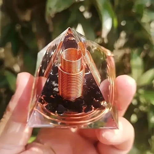 Spiral copper wire orgonite - spiral,