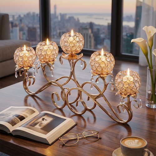 Head luxury crystal - 5-head,