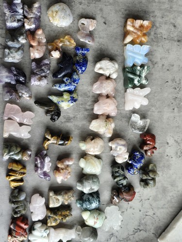 Mini crystal animal - animal, carvings
