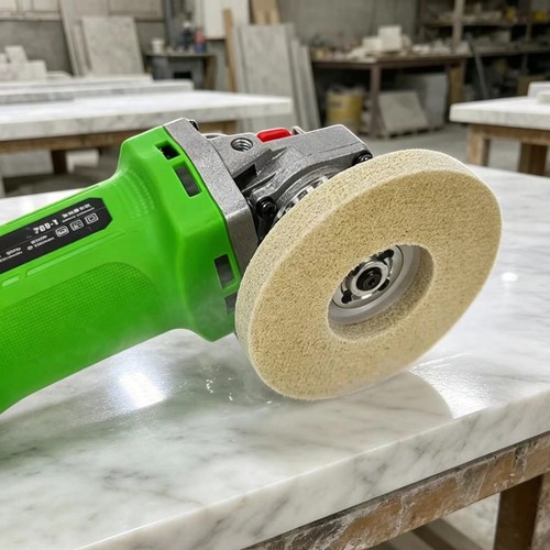 10cm stone polishing pad - 10cm, fiber