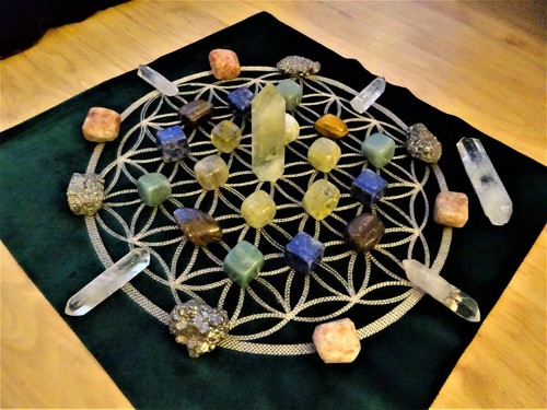 Crystal grid kit set - kit, cloth