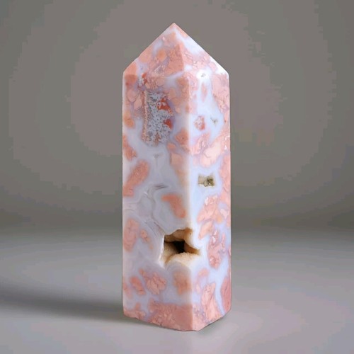 Natural polished druzy - polished, petal