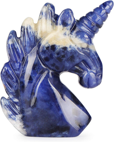 Sodalite crystal unicorn - sodalite,