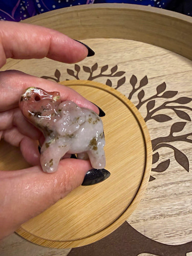 Crystal peach blossom jade - peach,